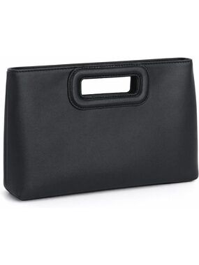 〽️ Women's Light Black Clutch Purses Magnetic Detachable Chain Evening Handbag